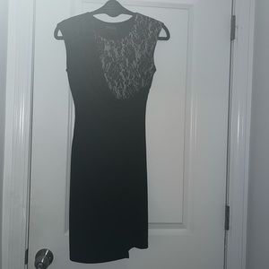 Black and nude lace dress